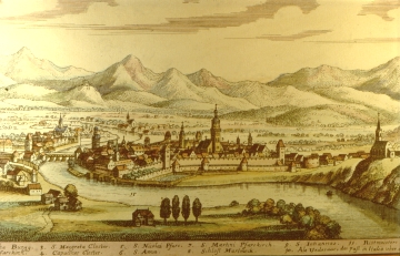 uebervillach_kupferstich_villach_merian.jpg M. Merian: Villach, Kupferstich, um 1649